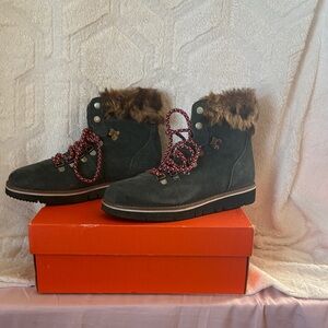 Women's Suede Fur-Lined Boots